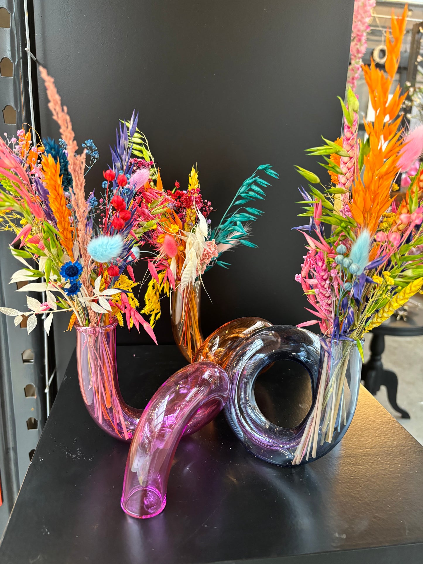 Grafische vaas & bloemen