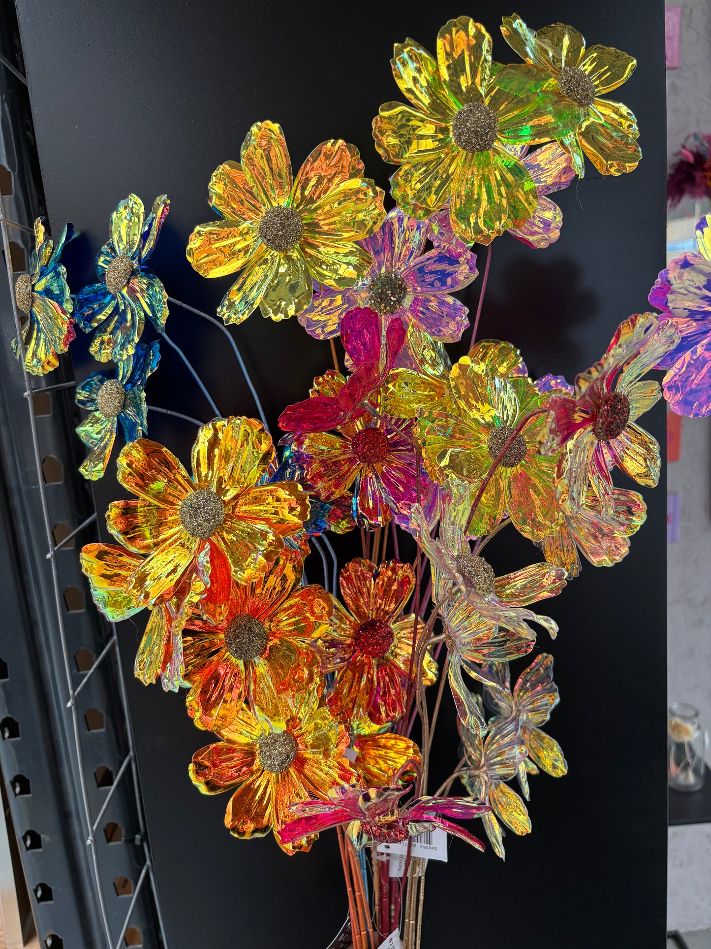Kunstbloem holografisch 90 cm