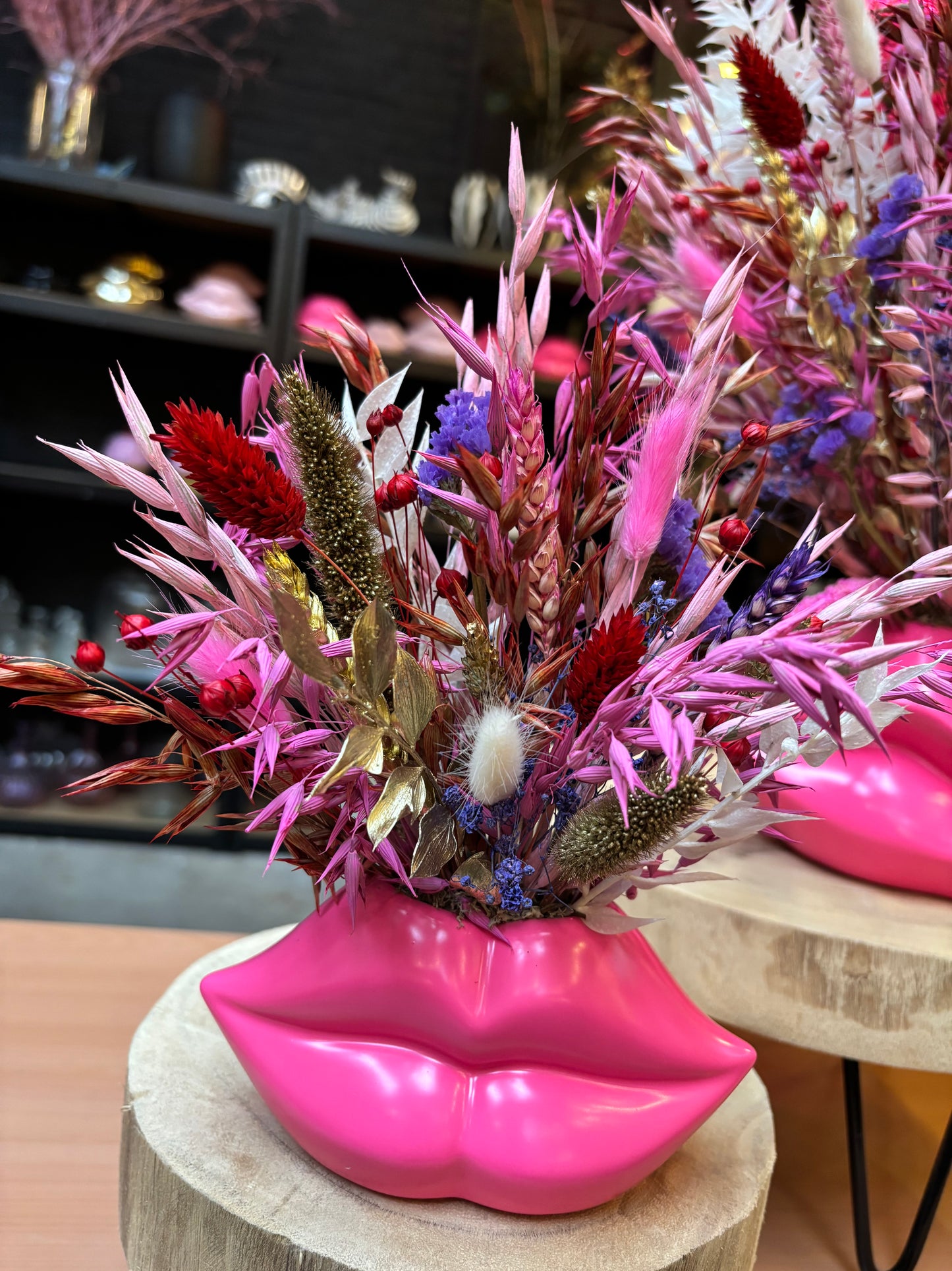 Lips vaas mini & Limited Valentine Flowers
