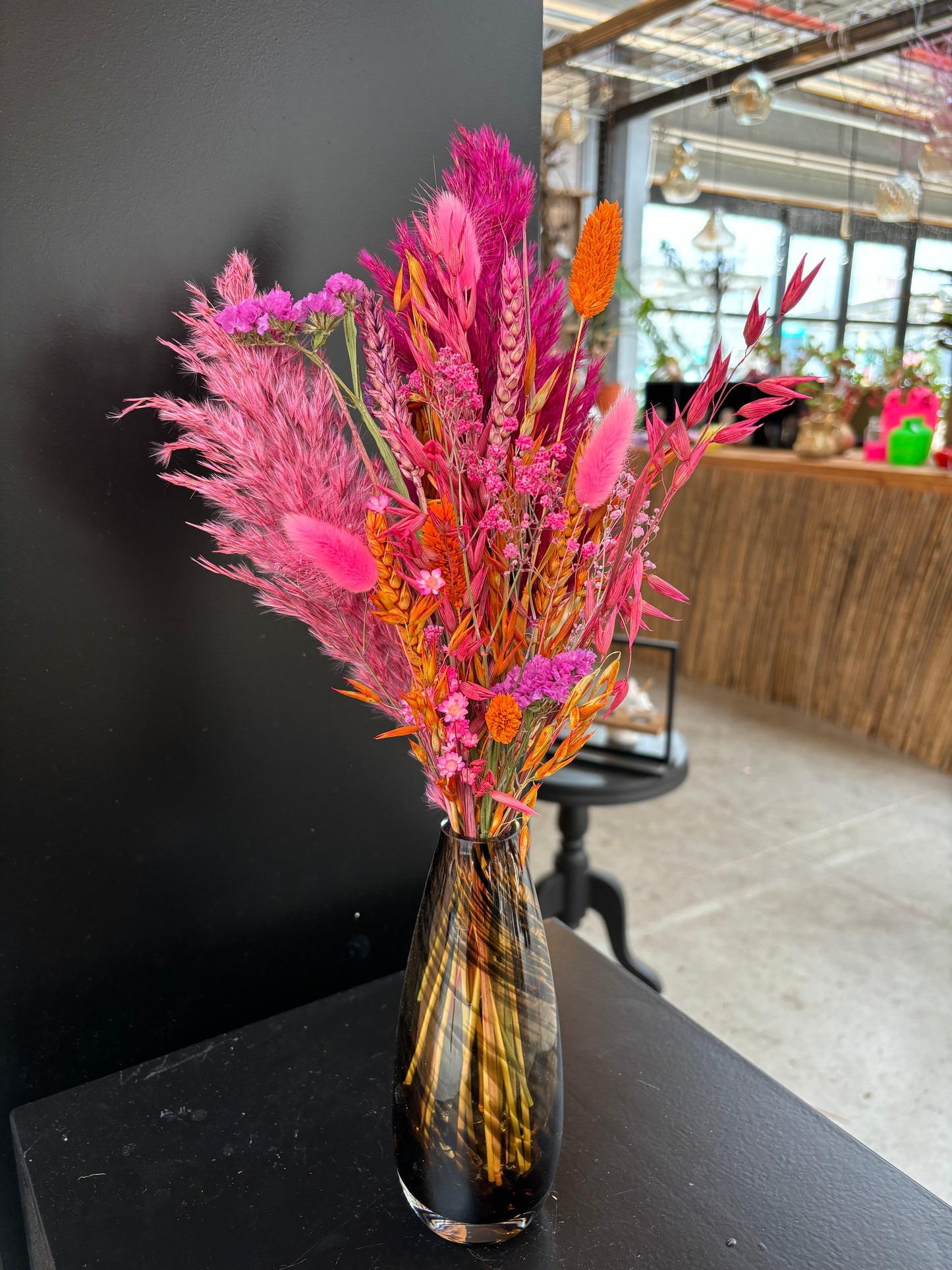Cheetah teardrop & droogbloemen