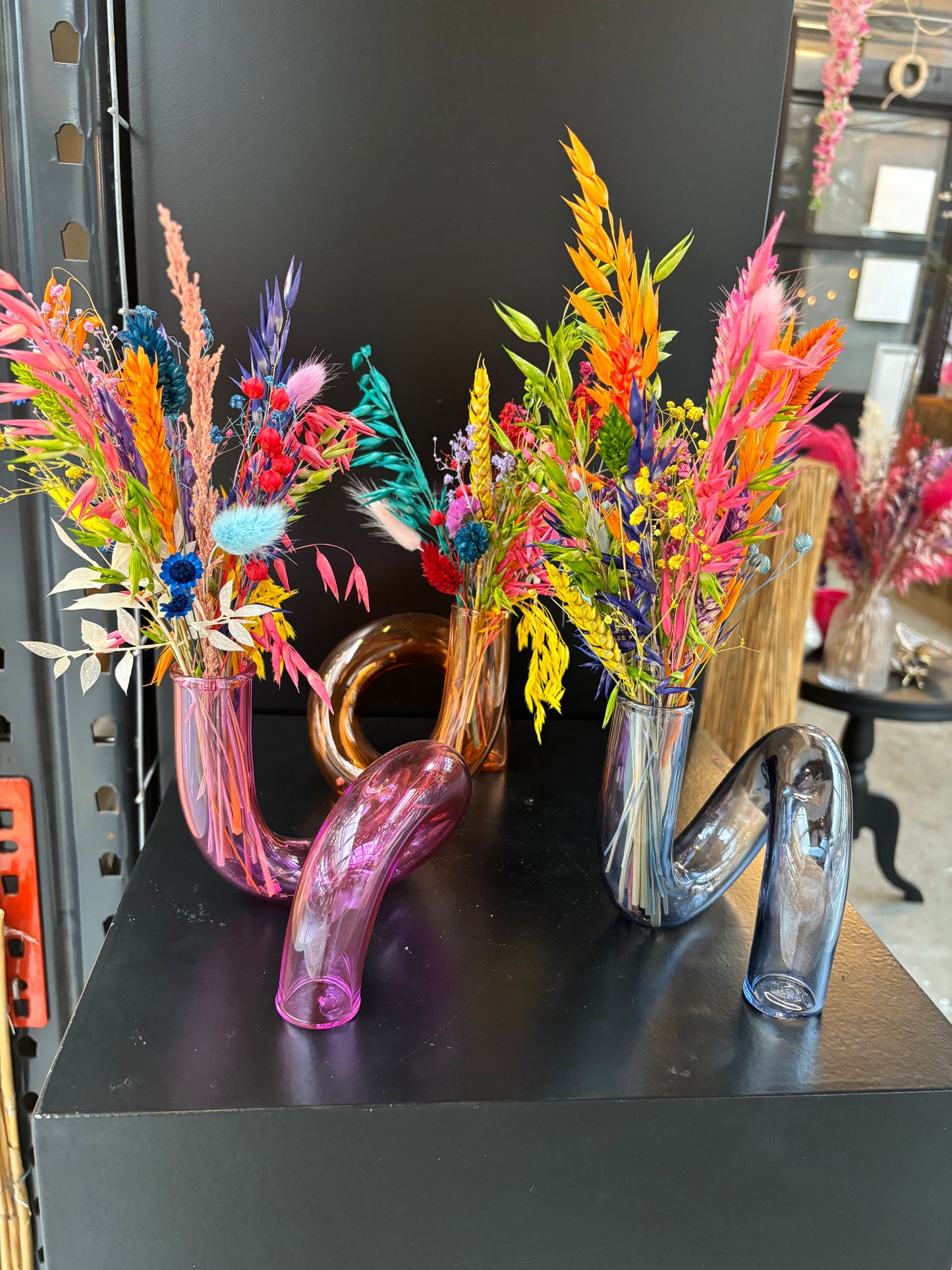 Grafische vaas & bloemen