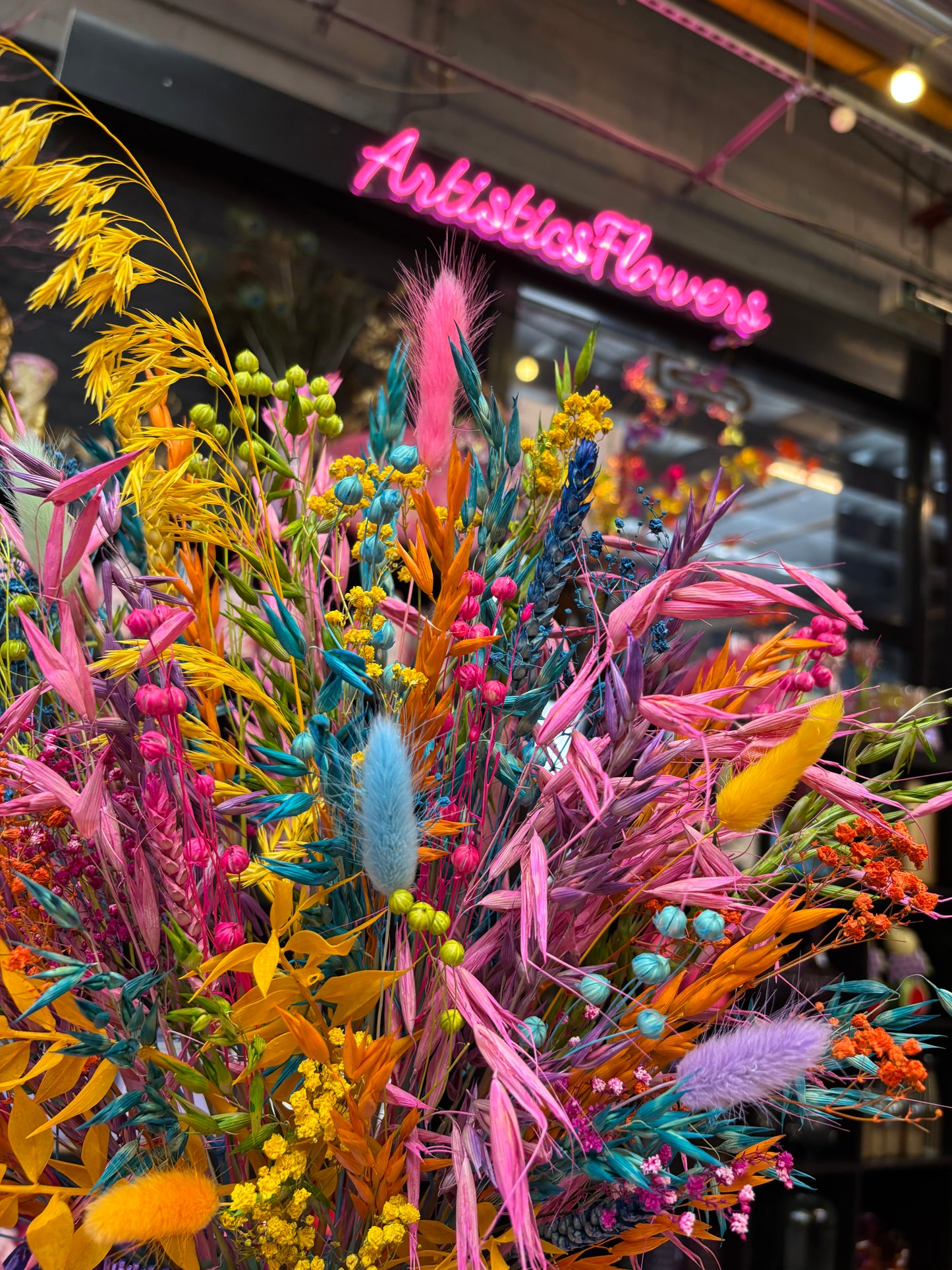 Vase bag City & neon flowers