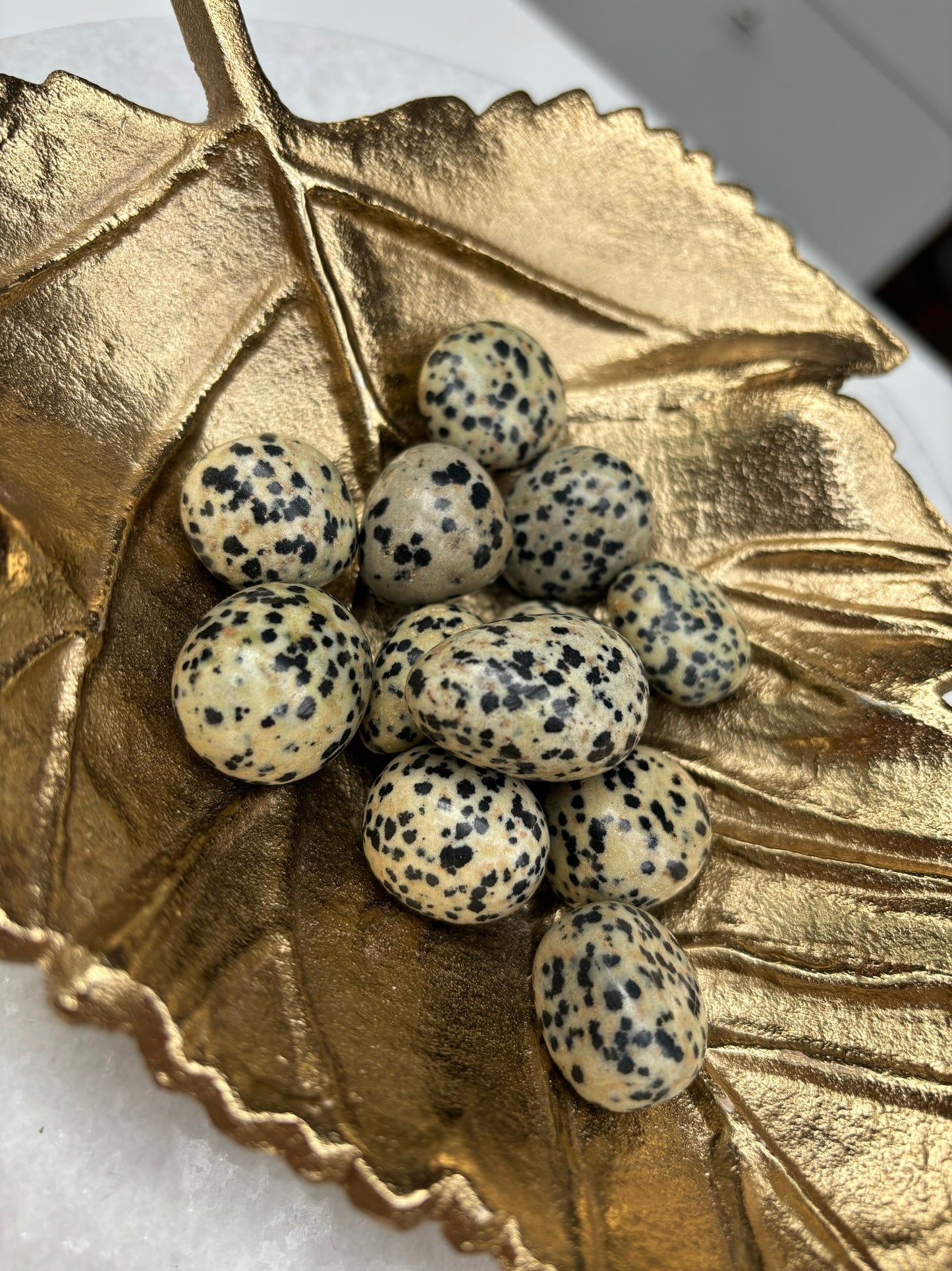 Dalmatier Jaspis trommelsteen