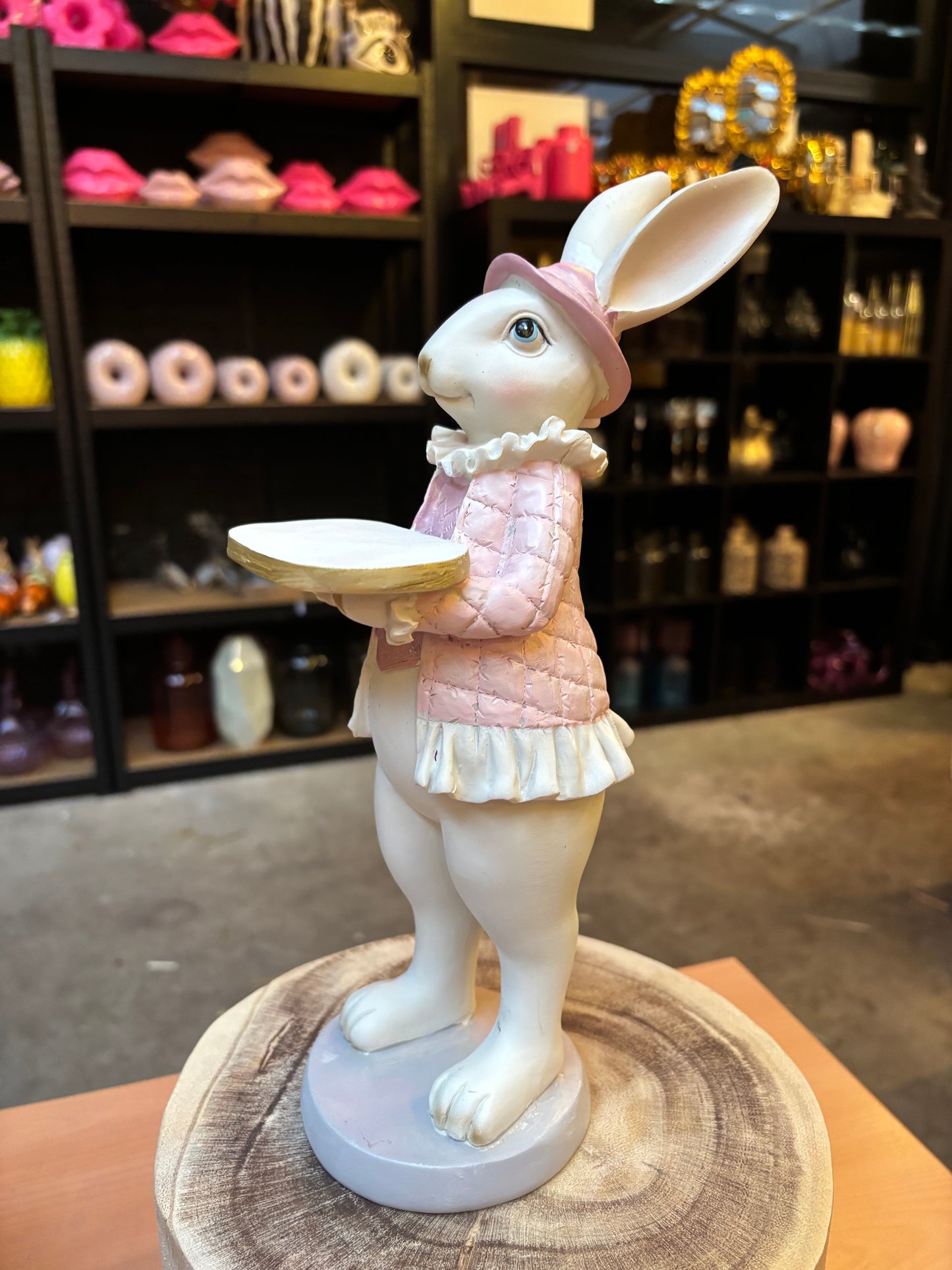 Clayre & Eef decoratie beeld konijn