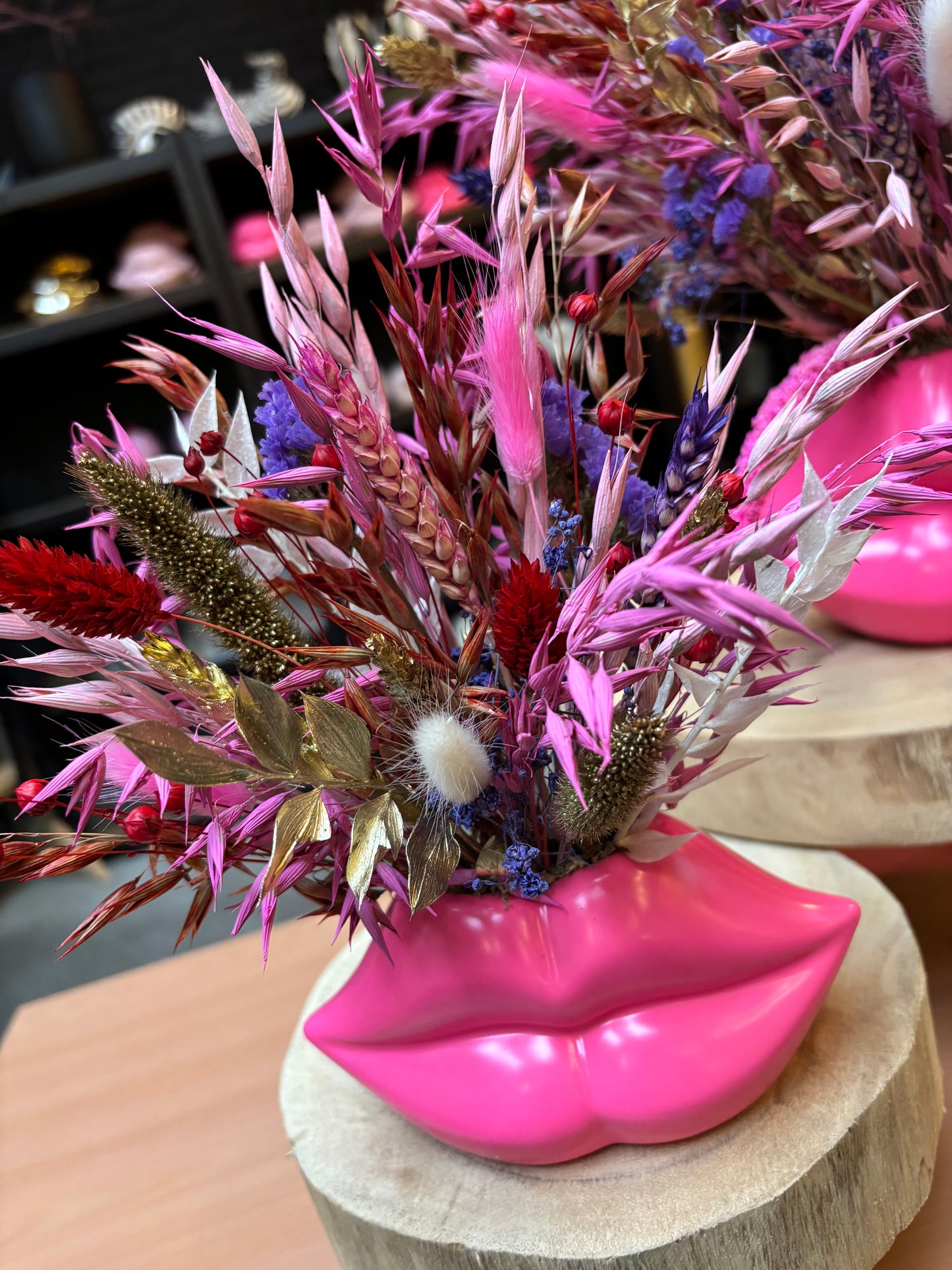 Lips vaas mini & Limited Valentine Flowers