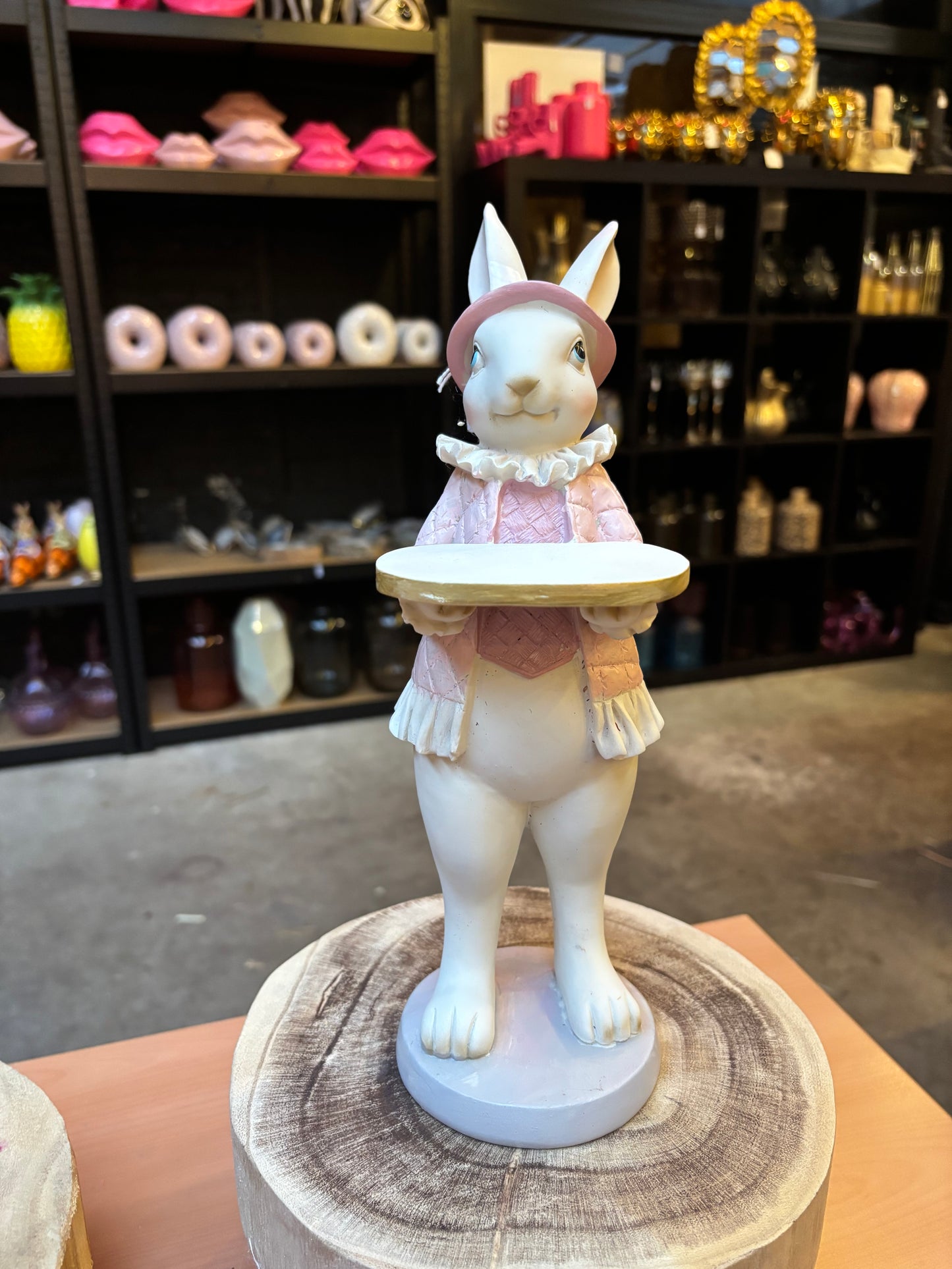 Clayre & Eef decoratie beeld konijn