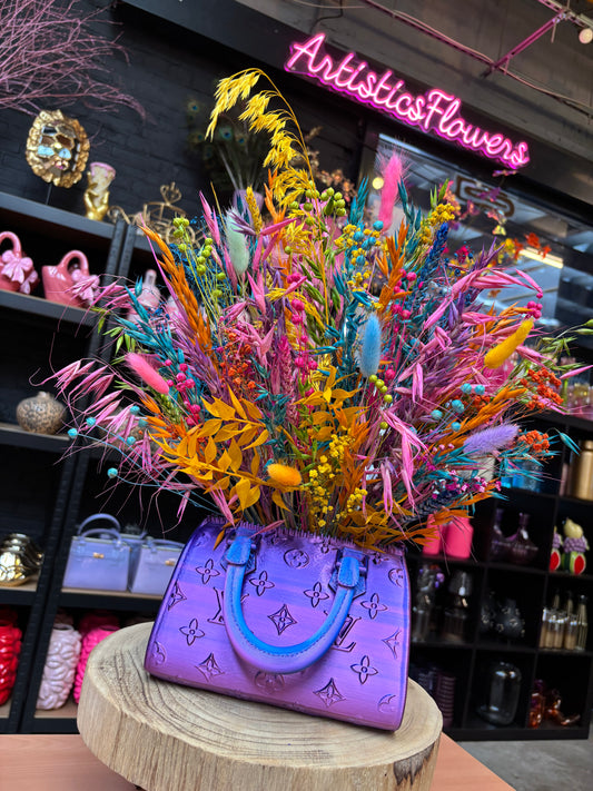 Vase bag City & neon flowers
