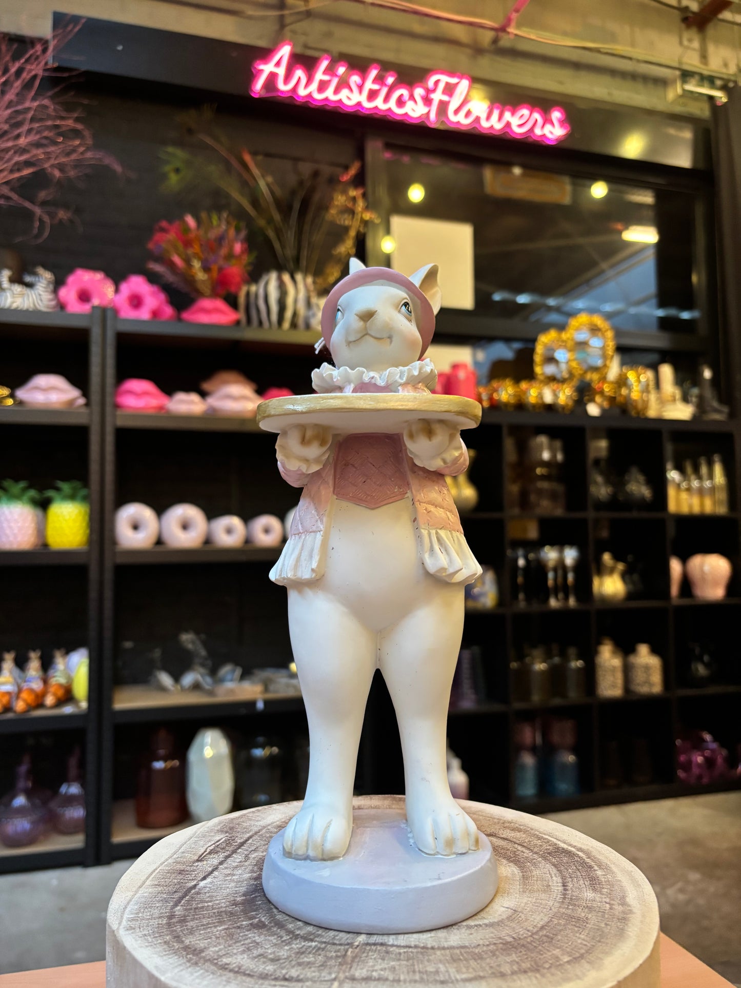 Clayre & Eef decoratie beeld konijn