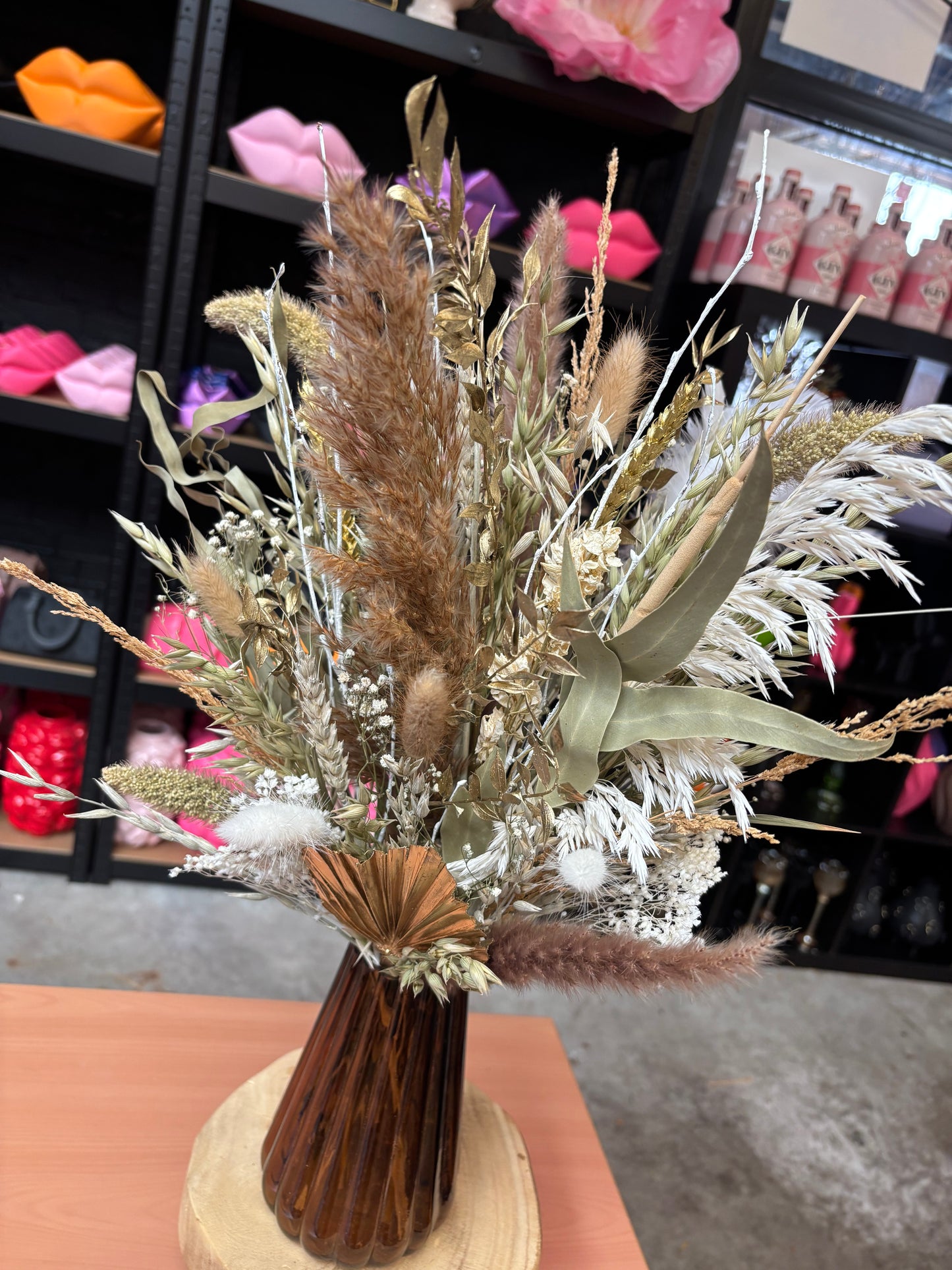 Droogboeket taupe