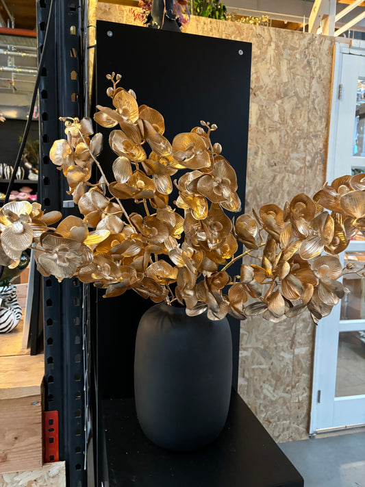 Gouden orchidee kunstbloem